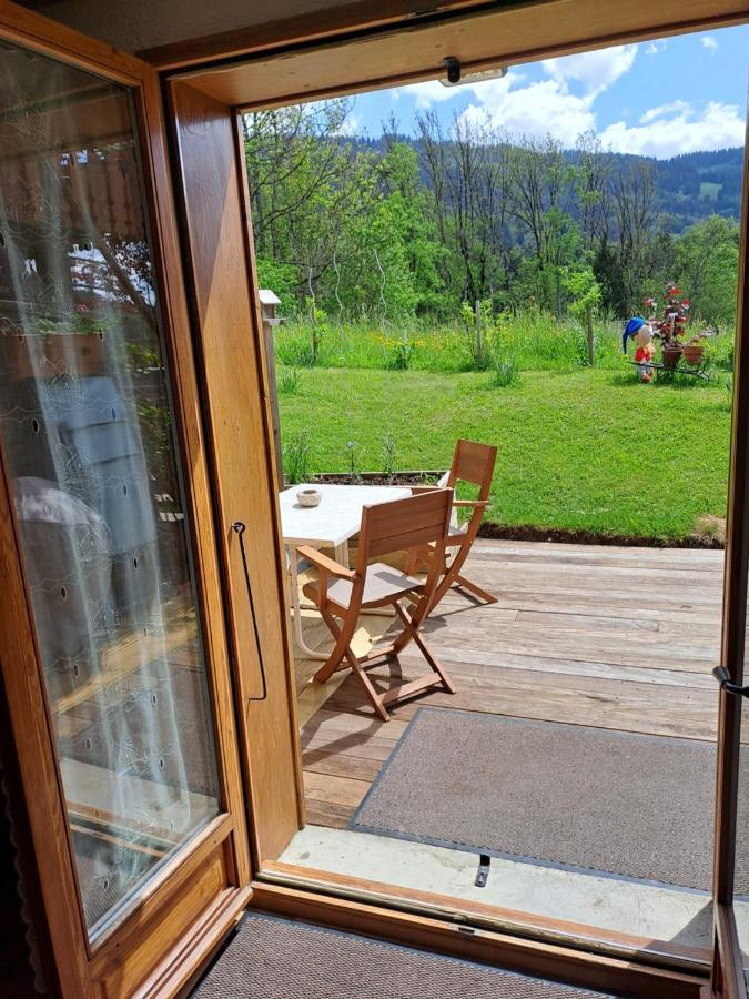 A4 Km De Megeve Tres Joli Studio Avec Jacuzzi ,Vue Sur Les Montagnes Au Calme Praz-sur-Arly Bagian luar foto
