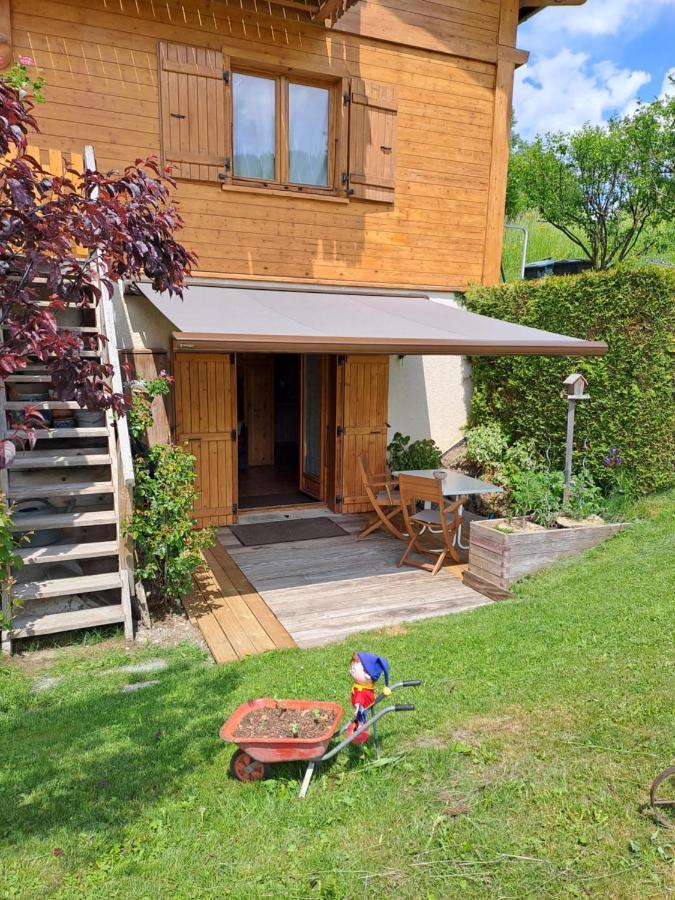 A4 Km De Megeve Tres Joli Studio Avec Jacuzzi ,Vue Sur Les Montagnes Au Calme Praz-sur-Arly Bagian luar foto